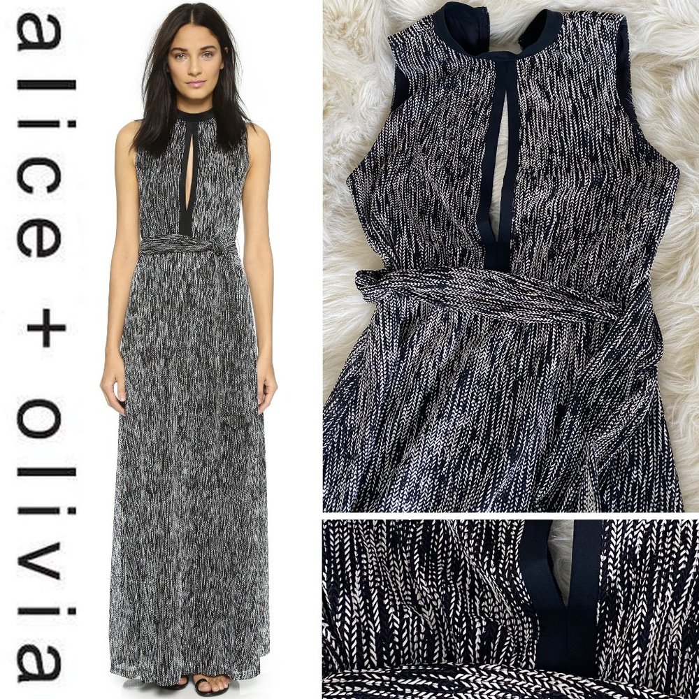 Alice + Olivia Maxi dress Ramon Keyhole